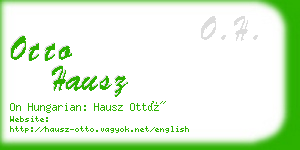 otto hausz business card